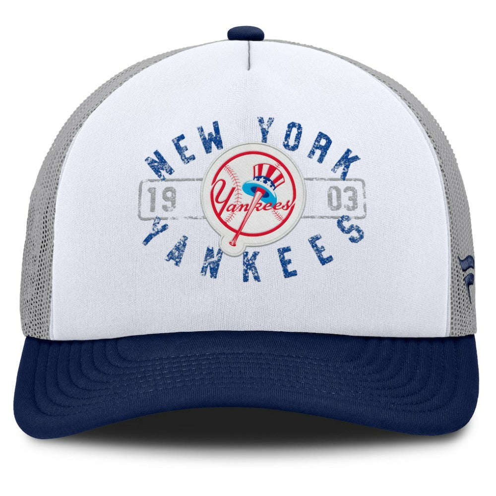 New York Yankees Fanatics Designated A-Frame Foam Front Trucker Adjustable Hat - MLB Hats