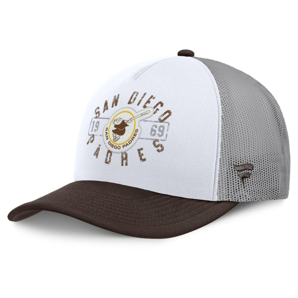 San Diego Padres Fanatics Designated A-Frame Foam Front Trucker Adjustable Hat - MLB Hats