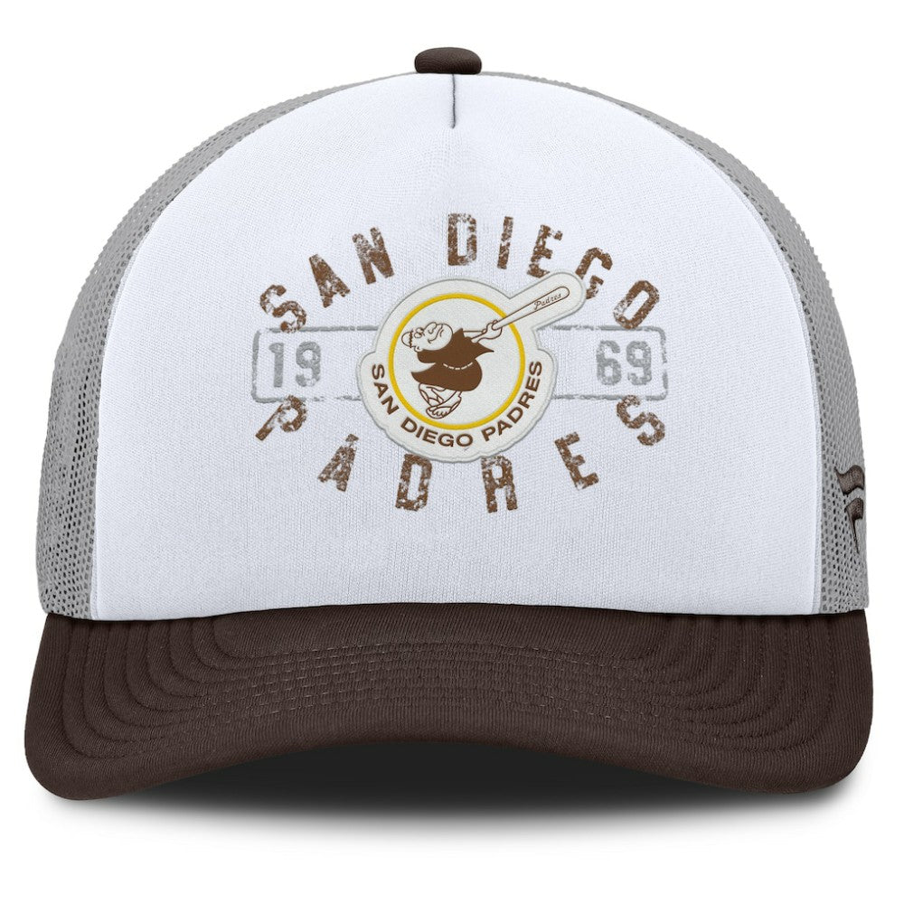 San Diego Padres Fanatics Designated A-Frame Foam Front Trucker Adjustable Hat - MLB Hats