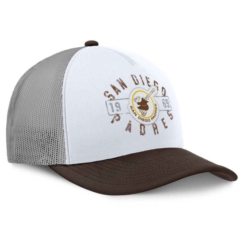 San Diego Padres Fanatics Designated A-Frame Foam Front Trucker Adjustable Hat - MLB Hats
