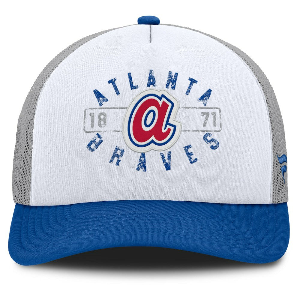 Atlanta Braves Fanatics Designated A-Frame Foam Front Trucker Adjustable Hat - MLB Hats