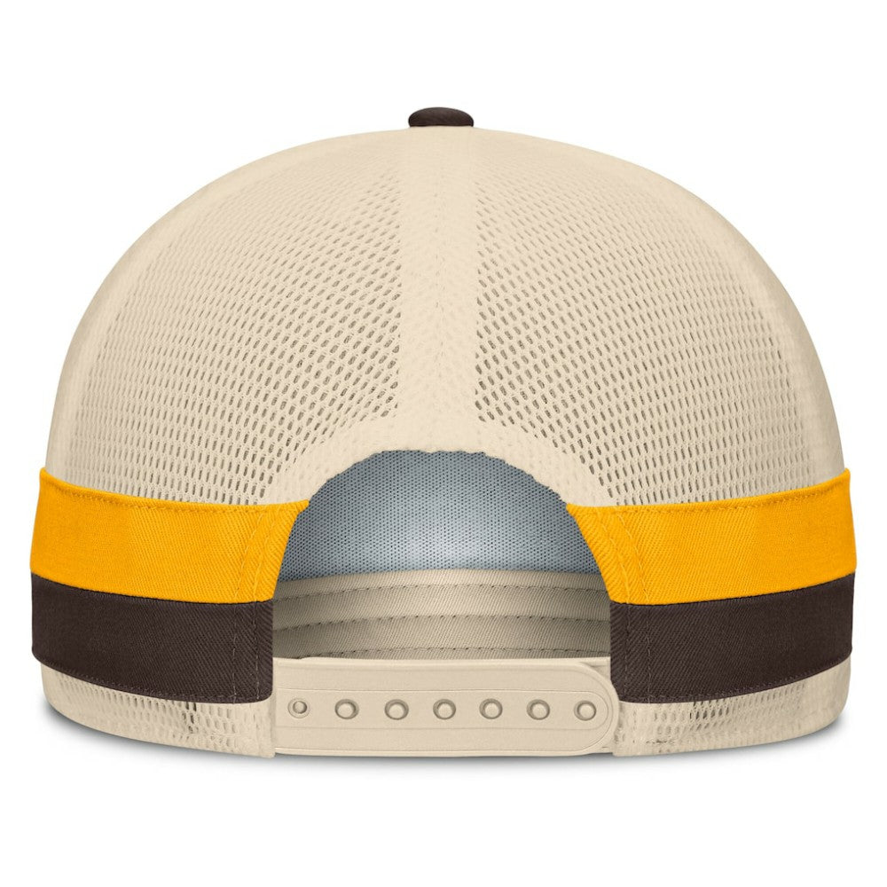 San Diego Padres Fanatics Inherited Side Stripe Trucker Adjustable Hat - MLB Hats