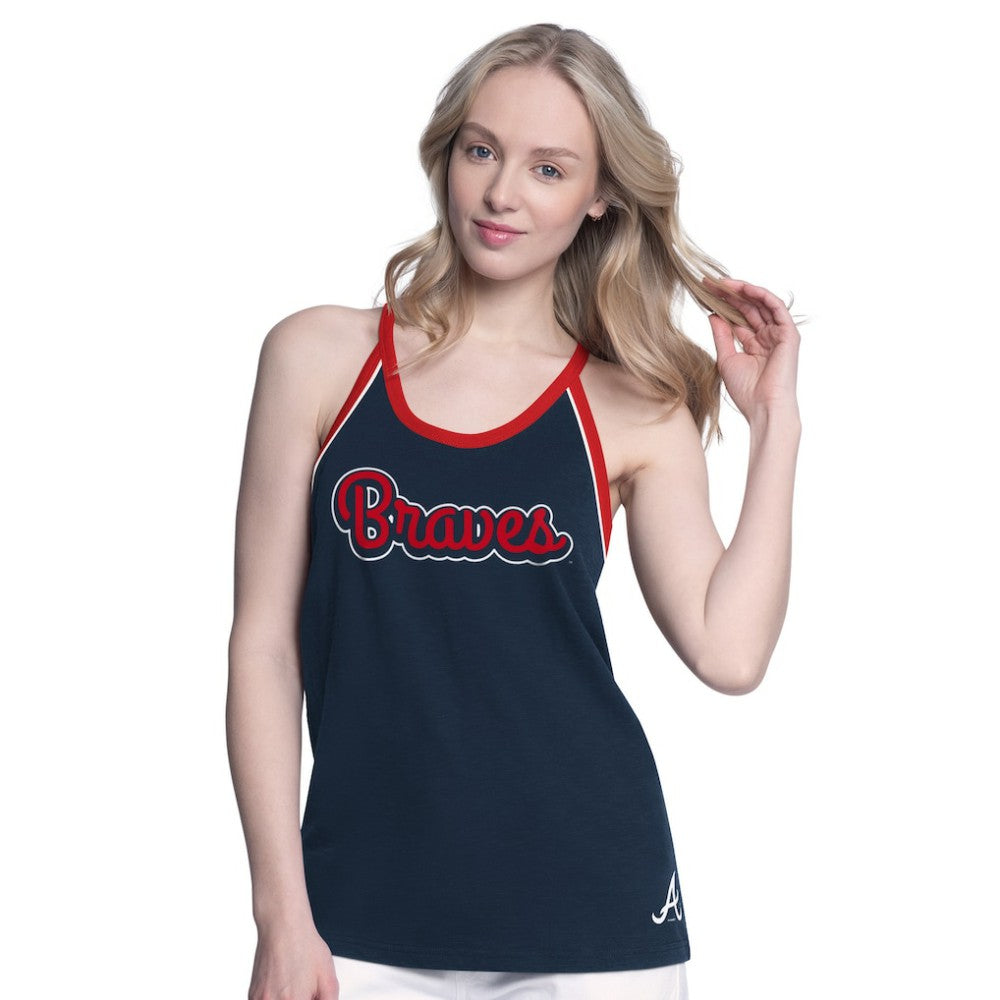 Atlanta Braves G-III 4Her by Carl Banks Women's Curveball Racerback Tank Top - MLB Tanks