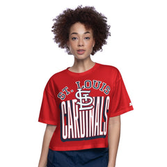 St. Louis Cardinals Starter Women's Play the Ball Boxy Cropped T-Shirt - MLB T-shirts