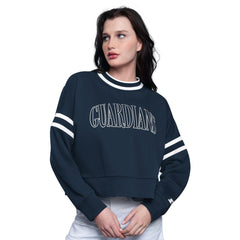 Cleveland Guardians Starter Women's Power Play Cropped Pullover Sweatshirt - MLB Pullover