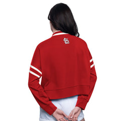St. Louis Cardinals Starter Women's Power Play Cropped Pullover Sweatshirt - MLB Pullover