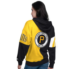 Pittsburgh Pirates Starter Women's Curve Ball Full Zip Hoodie Sweatshirt - MLB Hoodies