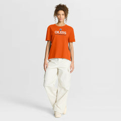 Edmonton Oilers Fanatics Women's Authentic Pro Primary T-Shirt -  NHL T-shirts