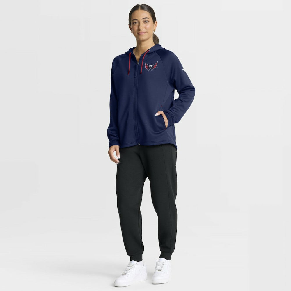 Washington Capitals Fanatics Women's Authentic Pro Rink Raglan Full-Zip Hoodie -  NHL Hoodies