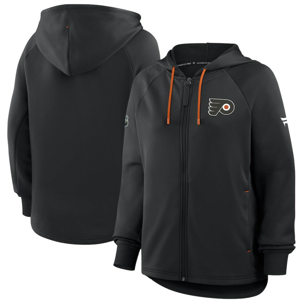Philadelphia Flyers Fanatics Women's Authentic Pro Rink Raglan Full-Zip Hoodie -  NHL Hoodies