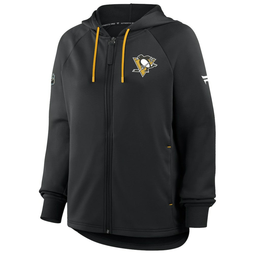 Pittsburgh Penguins Fanatics Women's Authentic Pro Rink Raglan Full-Zip Hoodie -  NHL Hoodies