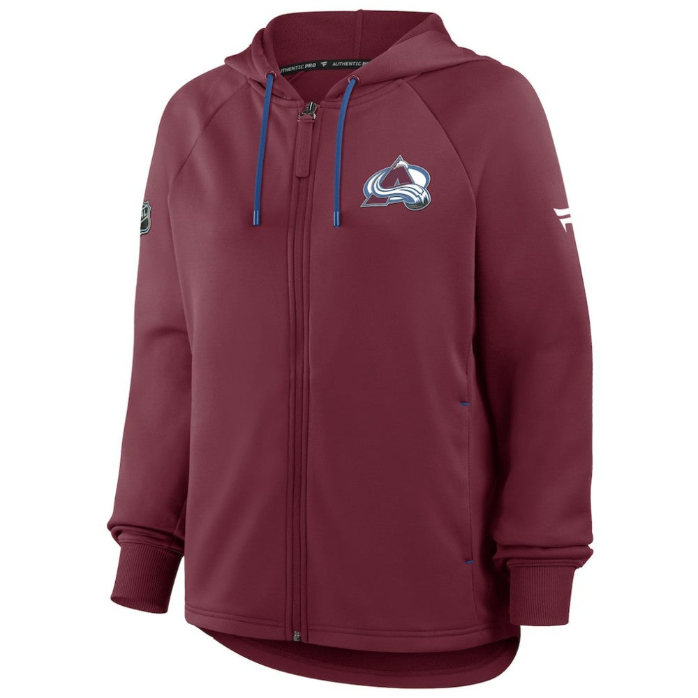 Colorado Avalanche Fanatics Women's Authentic Pro Rink Raglan Full-Zip Hoodie -  NHL Hoodies
