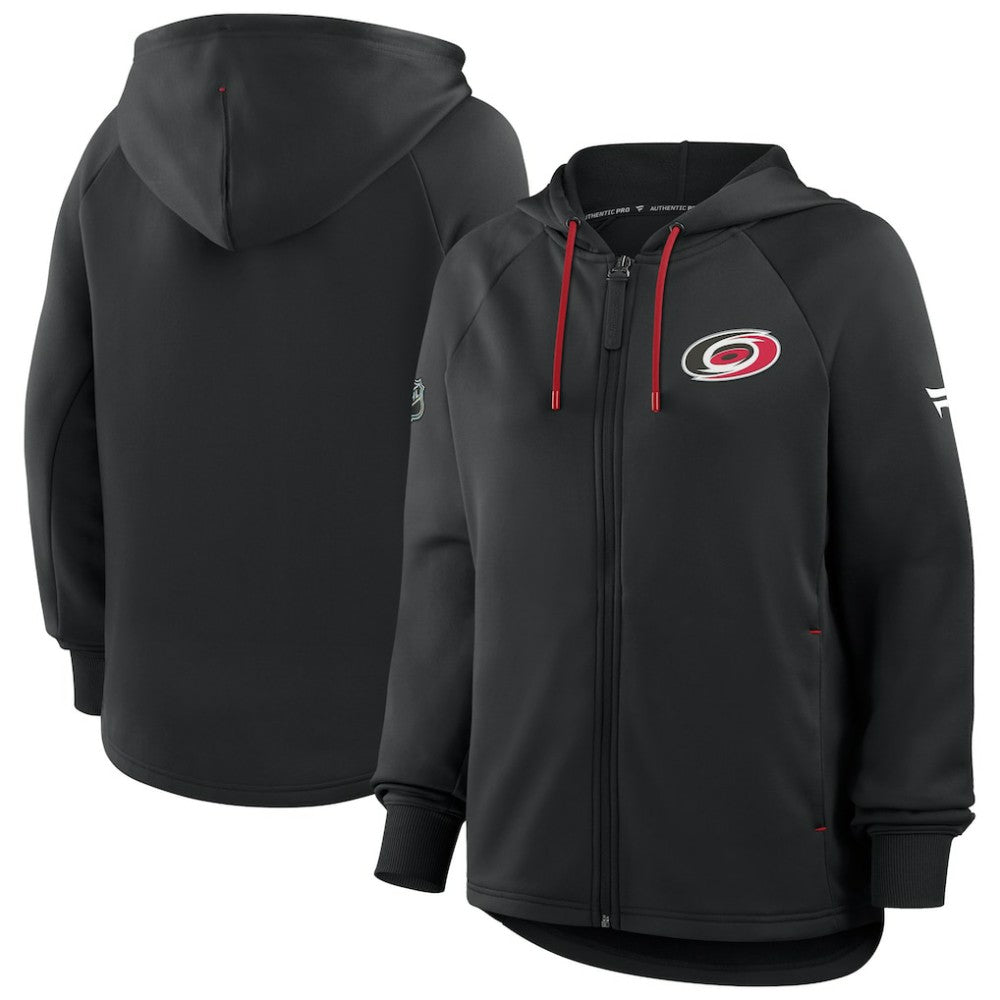Carolina Hurricanes Fanatics Women's Authentic Pro Rink Raglan Full-Zip Hoodie -  NHL Hoodies