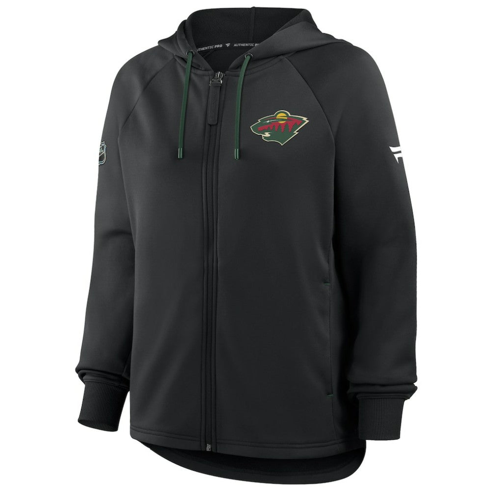Minnesota Wild Fanatics Women's Authentic Pro Rink Raglan Full-Zip Hoodie -  NHL Hoodies