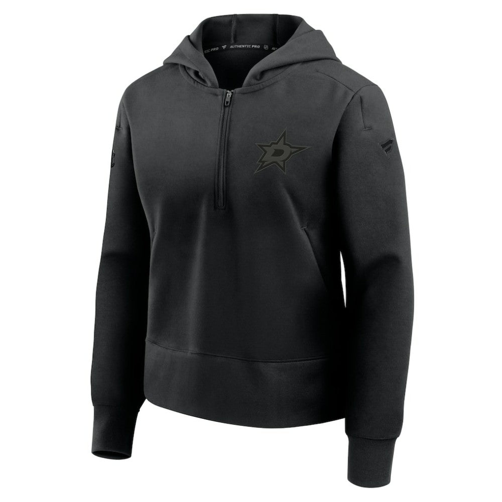 Dallas Stars Fanatics Women's Authentic Pro Road Tri-Blend Quarter-Zip Hoodie -  NHL Hoodies