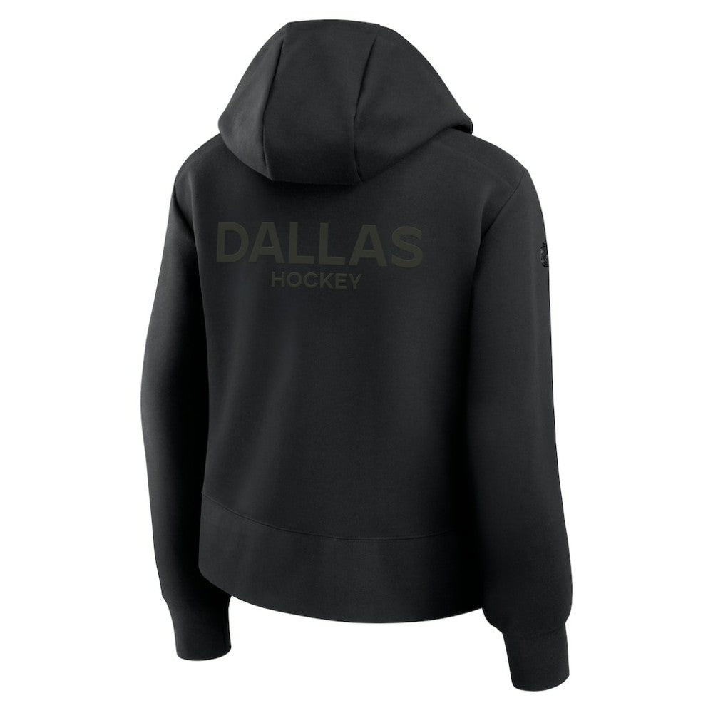 Dallas Stars Fanatics Women's Authentic Pro Road Tri-Blend Quarter-Zip Hoodie -  NHL Hoodies
