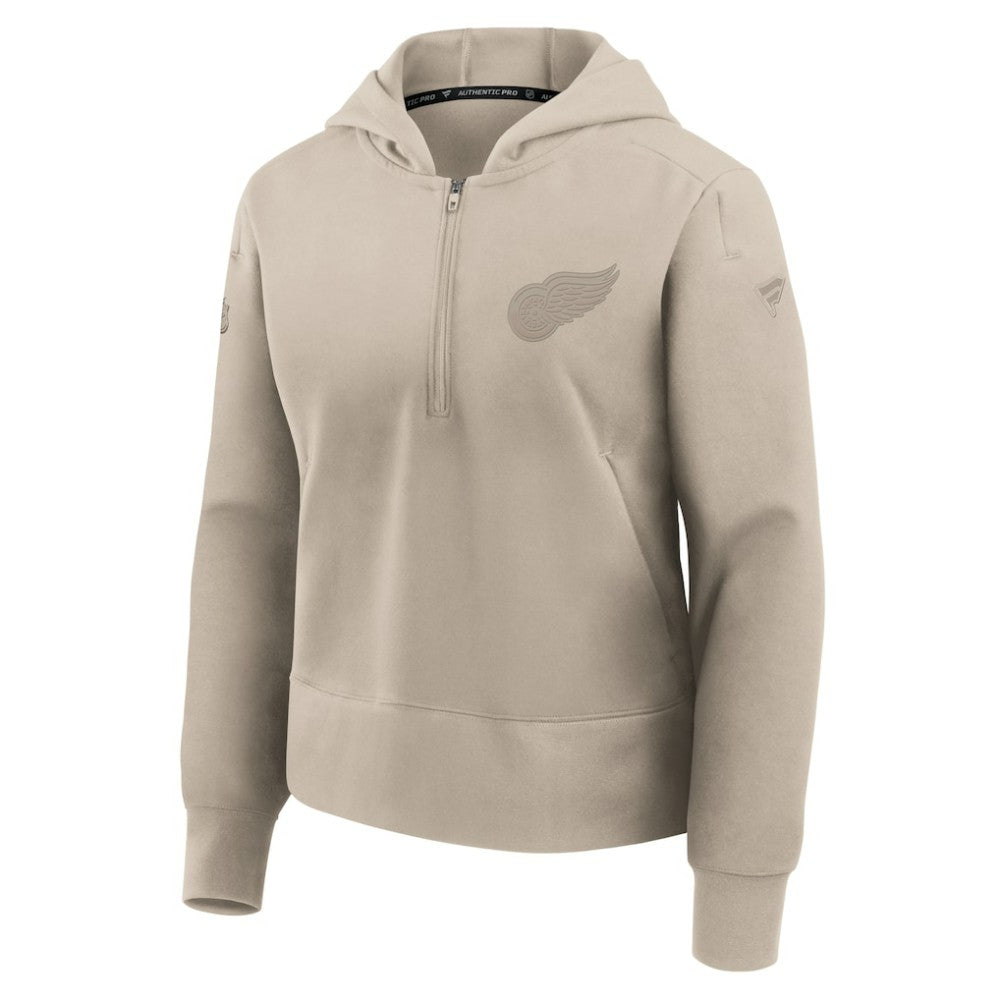 Detroit Red Wings Fanatics Women's Authentic Pro Road Tri-Blend Quarter-Zip Hoodie -  NHL Hoodies