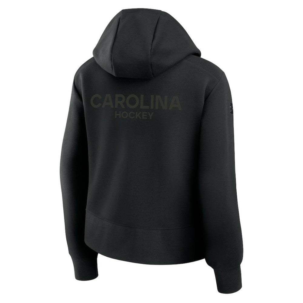 Carolina Hurricanes Fanatics Women's Authentic Pro Road Tri-Blend Quarter-Zip Hoodie -  NHL Hoodies