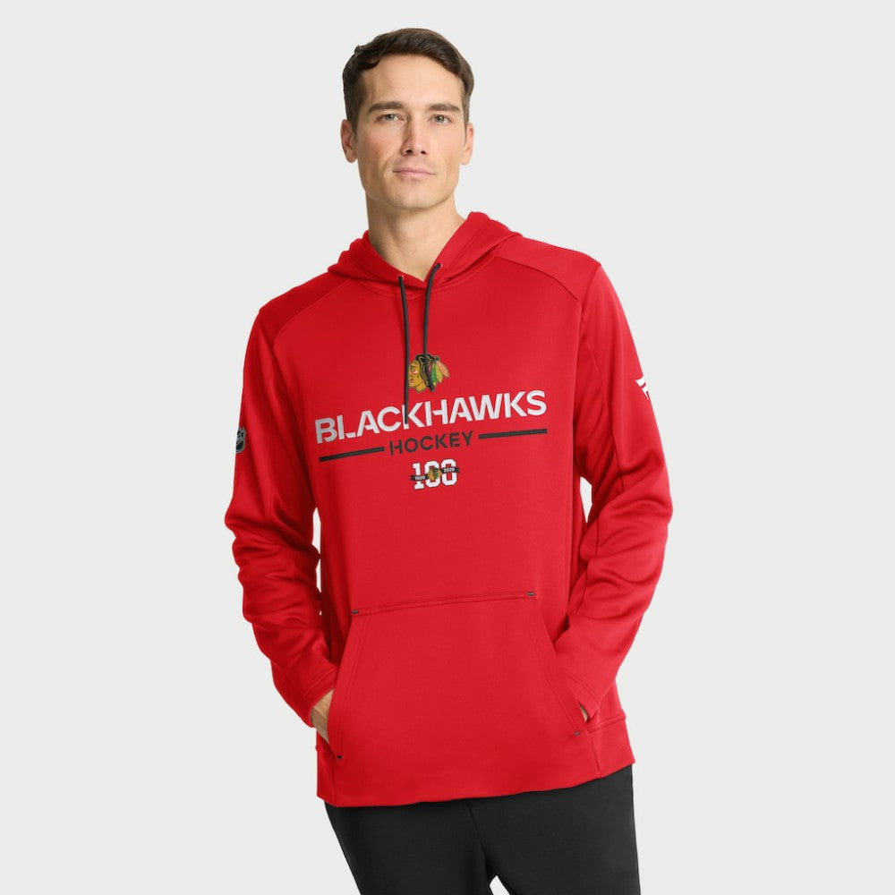 Chicago Blackhawks Fanatics Authentic Pro Centennial Rink Hoodie - Red -  NHL Hoodies