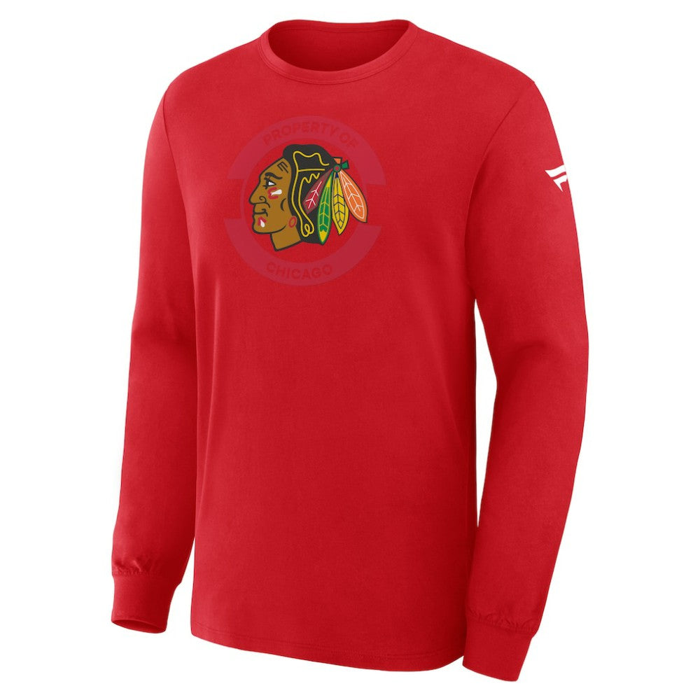 Chicago Blackhawks Fanatics Authentic Pro Property Of Practice Long Sleeve T-Shirt -  NHL T-shirts