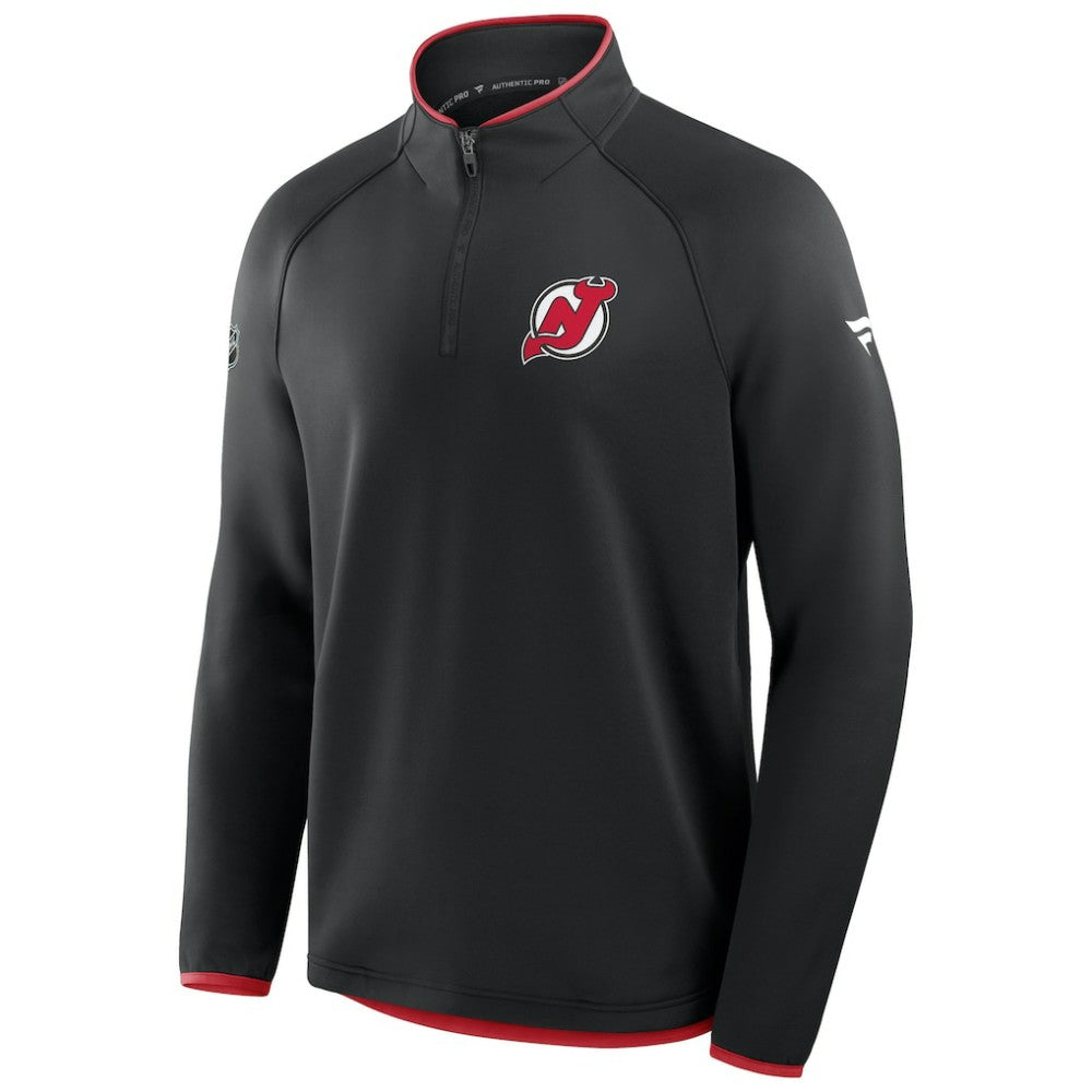New Jersey Devils Fanatics Authentic Pro Rink Raglan Quarter-Zip Pullover -  NHL Jerseys