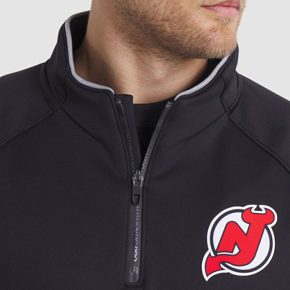 New Jersey Devils Fanatics Authentic Pro Rink Raglan Quarter-Zip Pullover -  NHL Jerseys