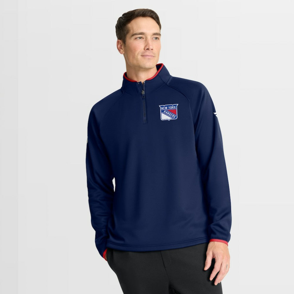 New York Rangers Fanatics Authentic Pro Rink Raglan Quarter-Zip Pullover -  NHL Pullover