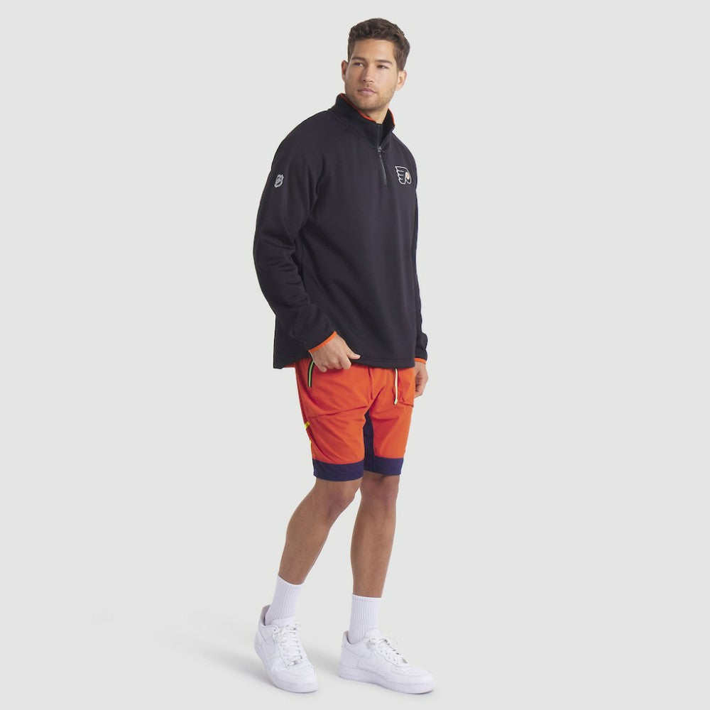 Philadelphia Flyers Fanatics Authentic Pro Rink Raglan Quarter-Zip Pullover -  NHL Pullover