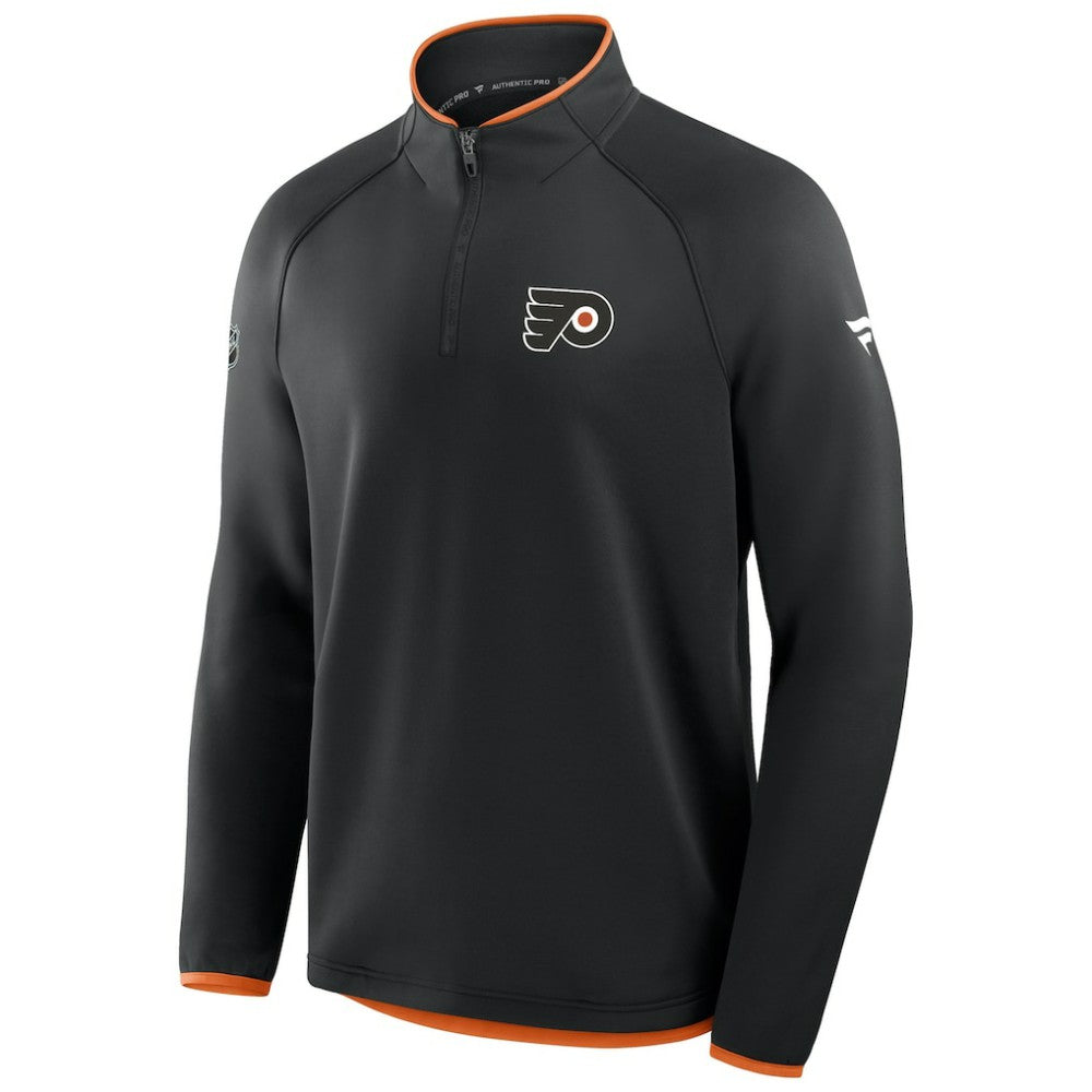 Philadelphia Flyers Fanatics Authentic Pro Rink Raglan Quarter-Zip Pullover -  NHL Pullover