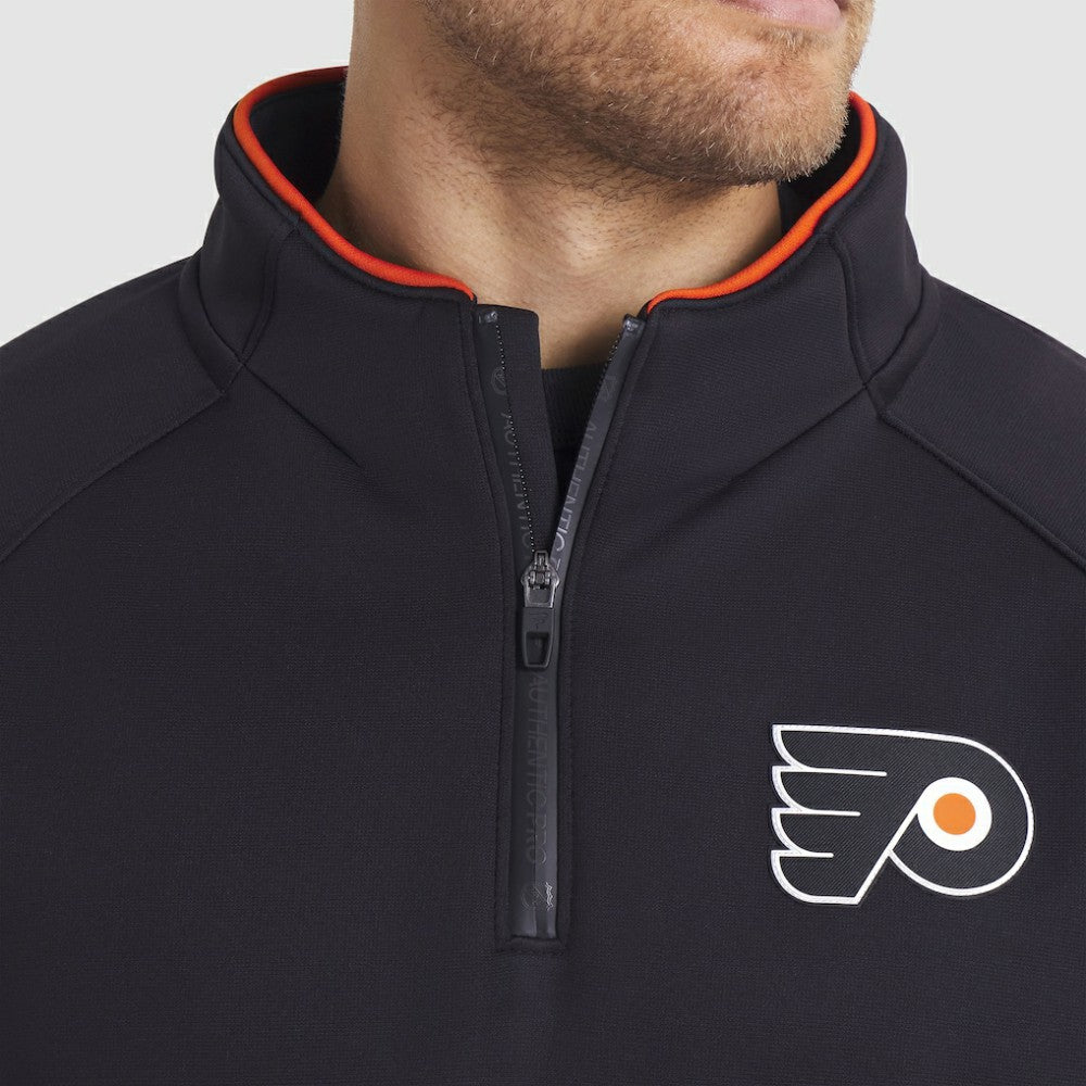 Philadelphia Flyers Fanatics Authentic Pro Rink Raglan Quarter-Zip Pullover -  NHL Pullover