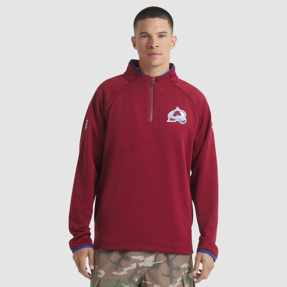 Colorado Avalanche Fanatics Authentic Pro Rink Raglan Quarter-Zip Pullover -  NHL Pullover
