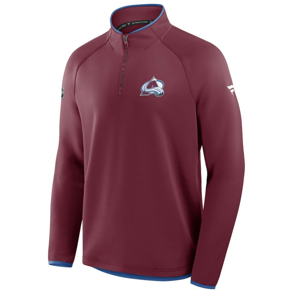 Colorado Avalanche Fanatics Authentic Pro Rink Raglan Quarter-Zip Pullover -  NHL Pullover