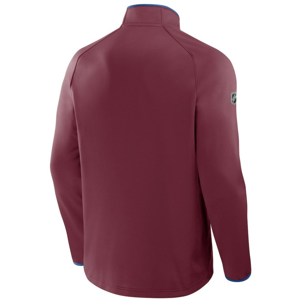Colorado Avalanche Fanatics Authentic Pro Rink Raglan Quarter-Zip Pullover -  NHL Pullover