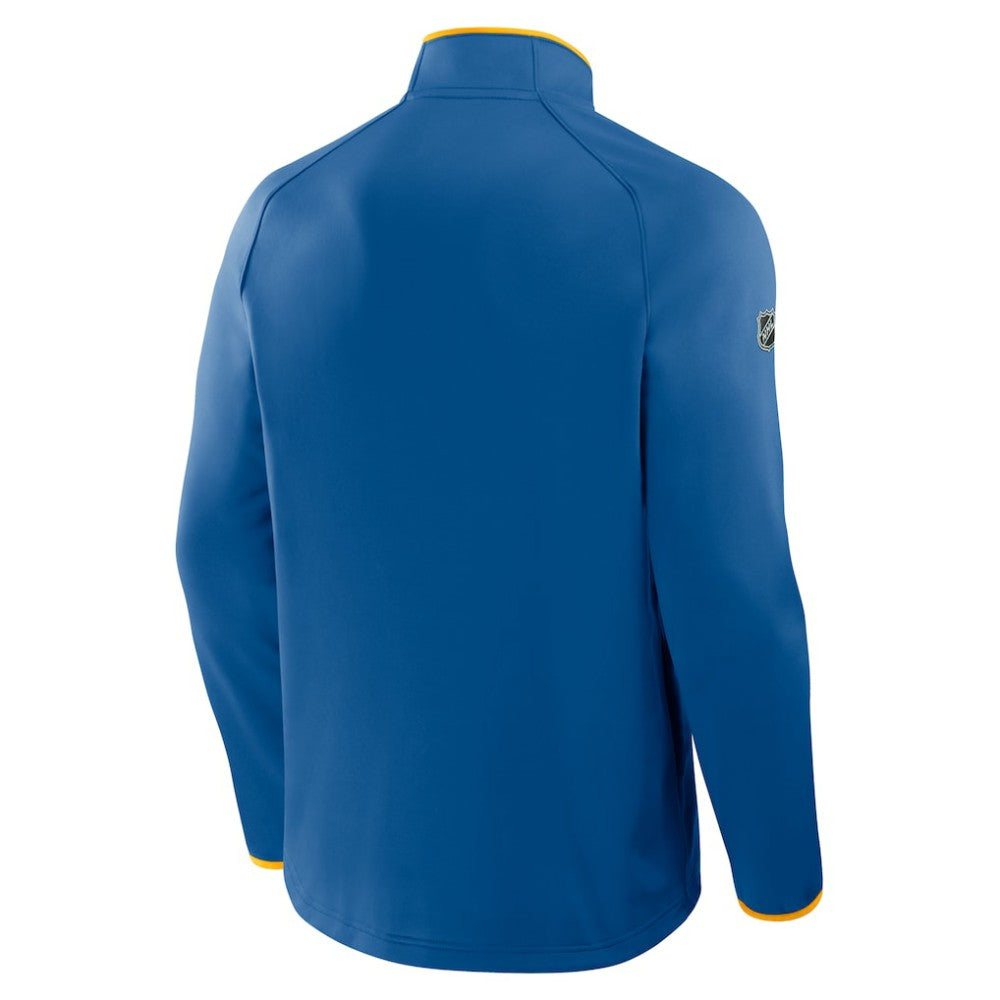 St. Louis Blues Fanatics Authentic Pro Rink Raglan Quarter-Zip Pullover -  NHL Pullover
