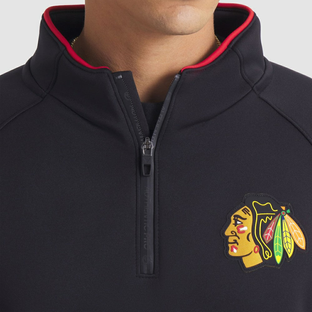 Chicago Blackhawks Fanatics Authentic Pro Rink Raglan Quarter-Zip Pullover -  NHL Pullover