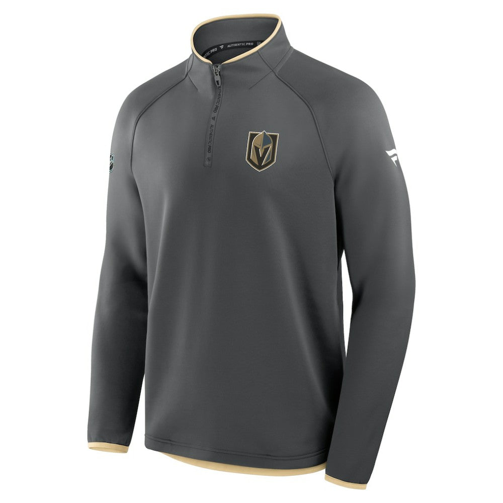 Vegas Golden Knights Fanatics Authentic Pro Rink Raglan Quarter-Zip Pullover -  NHL Pullover