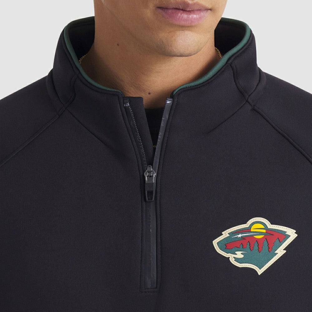 Minnesota Wild Fanatics Authentic Pro Rink Raglan Quarter-Zip Pullover -  NHL Pullover
