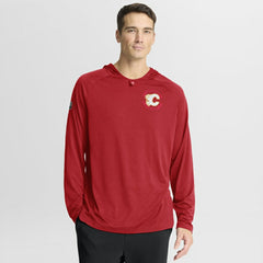 Calgary Flames Fanatics Authentic Pro Rink Hoodie -  NHL Hoodies