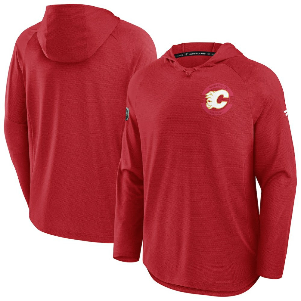 Calgary Flames Fanatics Authentic Pro Rink Hoodie -  NHL Hoodies