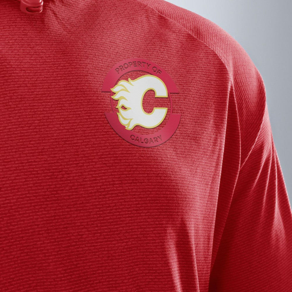 Calgary Flames Fanatics Authentic Pro Rink Hoodie -  NHL Hoodies