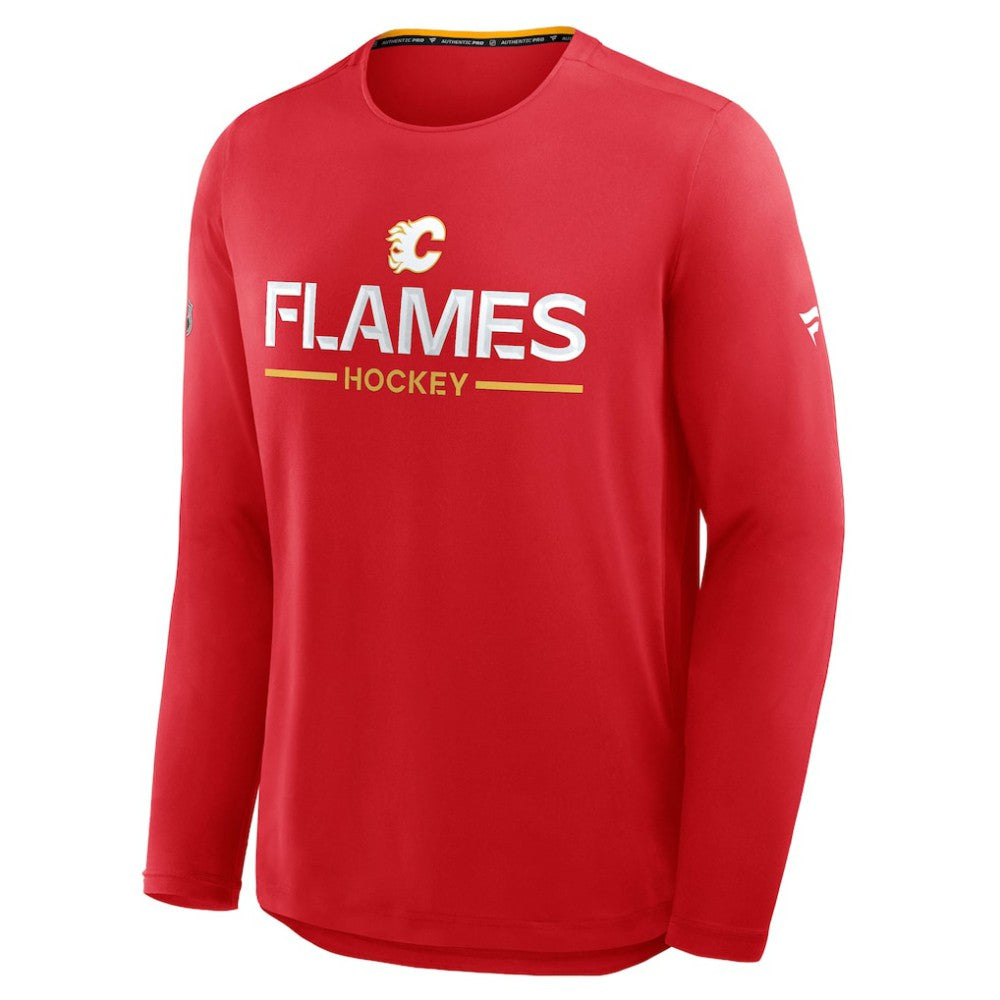 Calgary Flames Fanatics Authentic Pro Rink Tech Long Sleeve T-Shirt -  NHL T-shirts