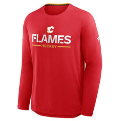 Calgary Flames Fanatics Authentic Pro Rink Tech Long Sleeve T-Shirt -  NHL T-shirts