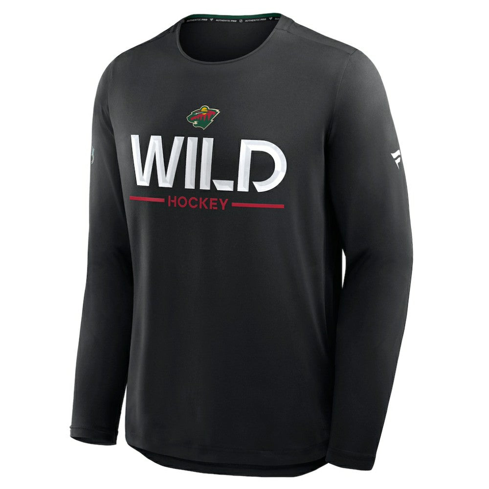 Minnesota Wild Fanatics Authentic Pro Rink Tech Long Sleeve T-Shirt -  NHL T-shirts