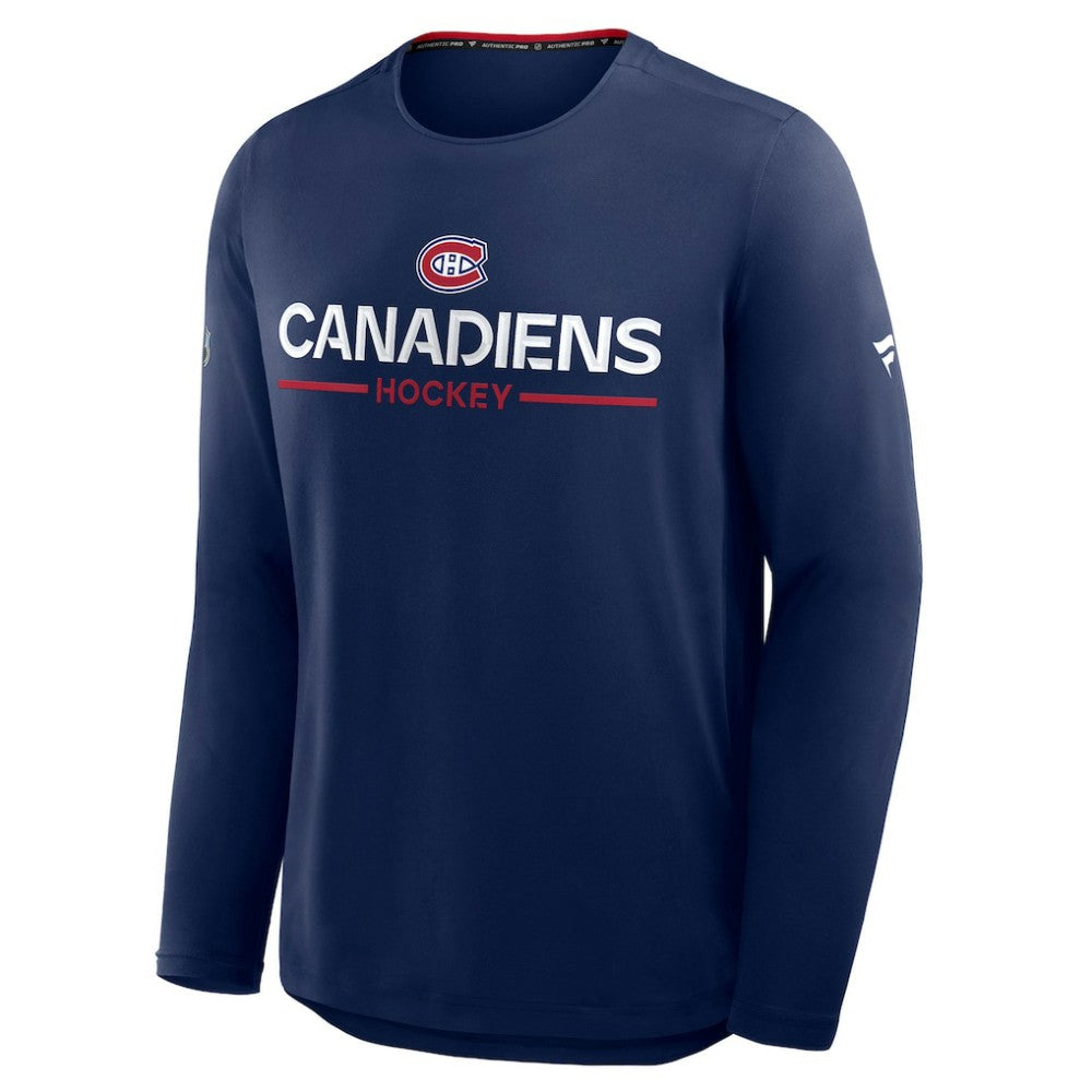 Montreal Canadiens Fanatics Authentic Pro Rink Tech Long Sleeve T-Shirt -  NHL T-shirts