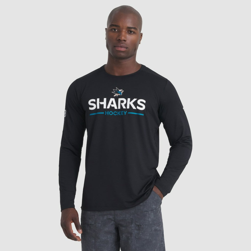 San Jose Sharks Fanatics Authentic Pro Rink Tech Long Sleeve T-Shirt -  NHL T-shirts