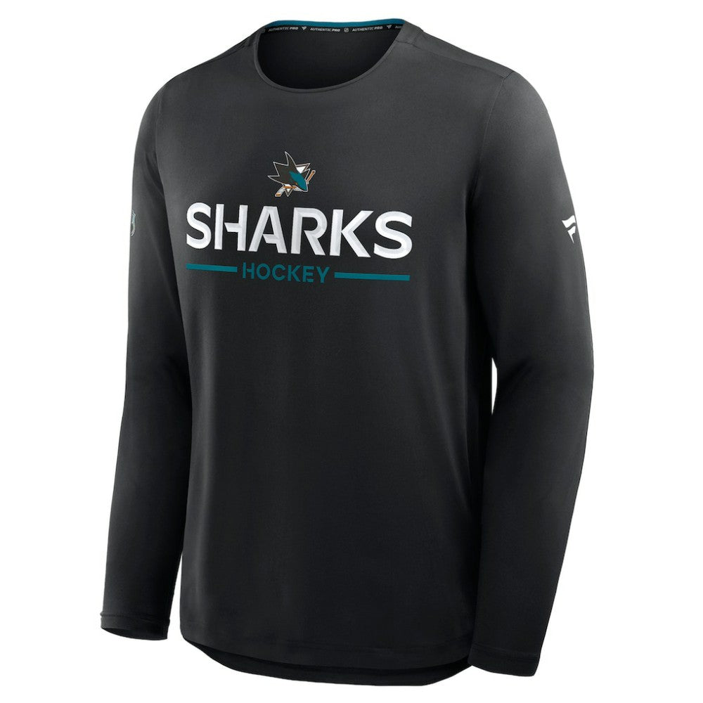 San Jose Sharks Fanatics Authentic Pro Rink Tech Long Sleeve T-Shirt -  NHL T-shirts