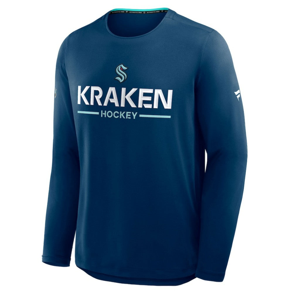 Seattle Kraken Fanatics Authentic Pro Rink Tech Long Sleeve T-Shirt -  NHL T-shirts