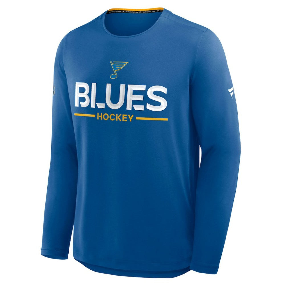 St. Louis Blues Fanatics Authentic Pro Rink Tech Long Sleeve T-Shirt -  NHL T-shirts