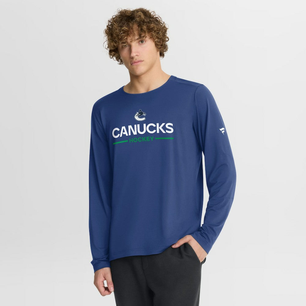 Vancouver Canucks Fanatics Authentic Pro Rink Tech Long Sleeve T-Shirt -  NHL T-shirts