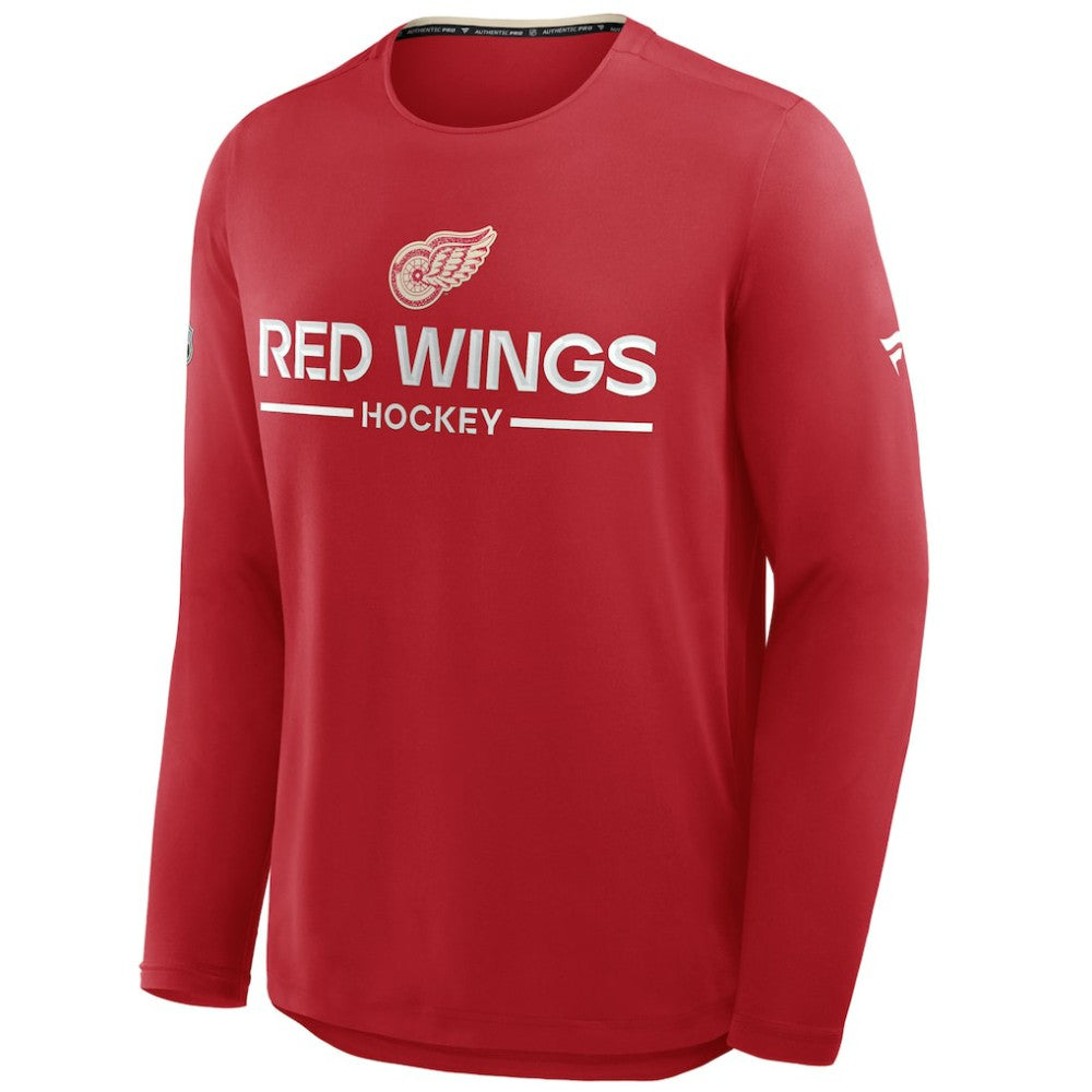 Detroit Red Wings Fanatics Authentic Pro Centennial Rink Tech Long Sleeve T-Shirt -  NHL T-shirts